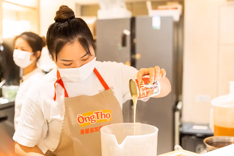 Sữa đặc Ông Thọ tạo ấn tượng tại hội chợ Quảng Châu