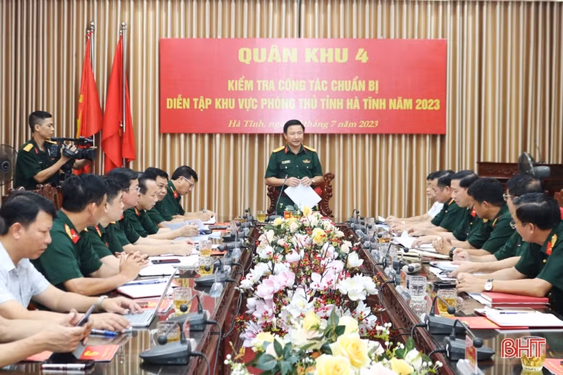 Chuẩn bị kỹ lưỡng, thực hiện đạt kết quả cao nhất diễn tập khu vực phòng thủ tỉnh Hà Tĩnh