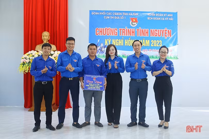Nhiều hoạt động thiện nguyện ý nghĩa của tuổi trẻ Khối CCQ&DN Hà Tĩnh 