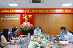 Gấp rút chuẩn bị các phần việc tuyên truyền, khánh tiết phục vụ Đại hội Đảng bộ tỉnh 