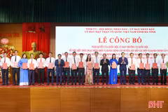 Danh sách bí thư, phó bí thư, chủ tịch UBND 69 xã, phường ở Hà Tĩnh