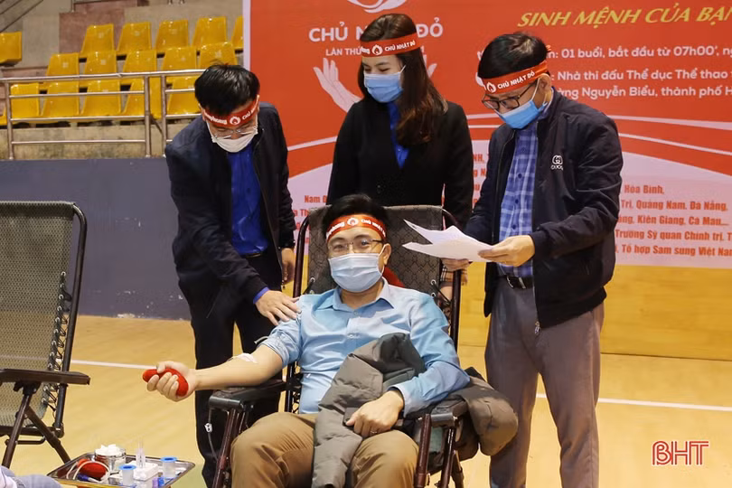 “Chủ nhật đỏ” lần thứ XIII tại Hà Tĩnh thu về 486 đơn vị máu