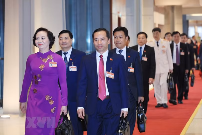 Hình ảnh 1.587 đại biểu chính thức dự Đại hội XIII của Đảng