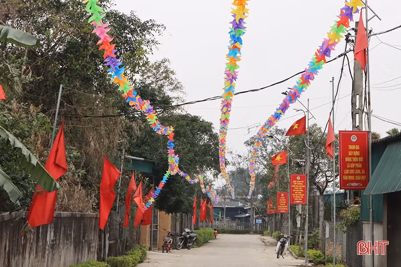 Hướng về đại hội, người dân Cẩm Xuyên thi đua xây dựng nông thôn mới