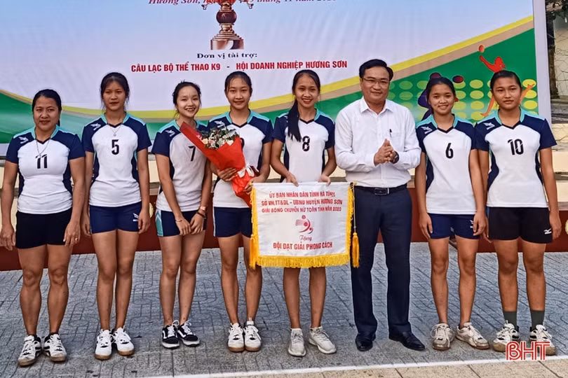 Hương Sơn vô địch Giải Bóng chuyền nữ toàn tỉnh Hà Tĩnh