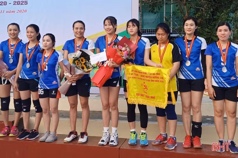 Hương Sơn vô địch Giải Bóng chuyền nữ toàn tỉnh Hà Tĩnh