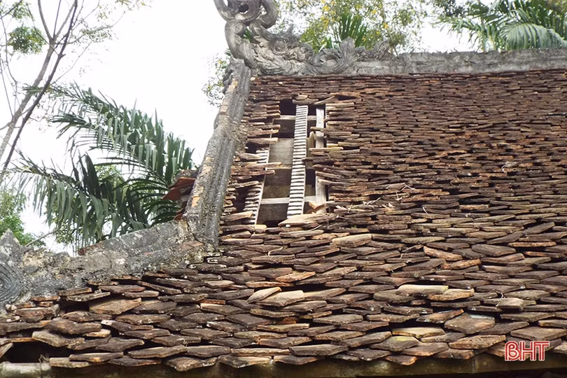 Ngôi đình làng bằng gỗ lim trăm tuổi ở Hà Tĩnh xuống cấp trầm trọng