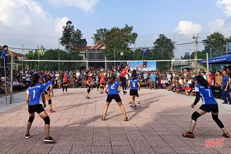 Hương Sơn vô địch Giải Bóng chuyền nữ toàn tỉnh Hà Tĩnh