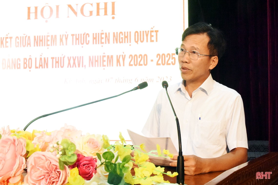 Bí thư Huyện ủy Kỳ Anh được chỉ định tham gia BCH Đảng bộ Hà Tĩnh