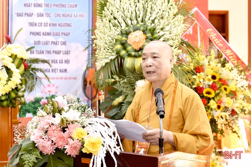 Hòa thượng Thích Bảo Nghiêm tiếp tục được suy cử là Trưởng Ban Trị sự Giáo hội Phật giáo tỉnh Hà Tĩnh