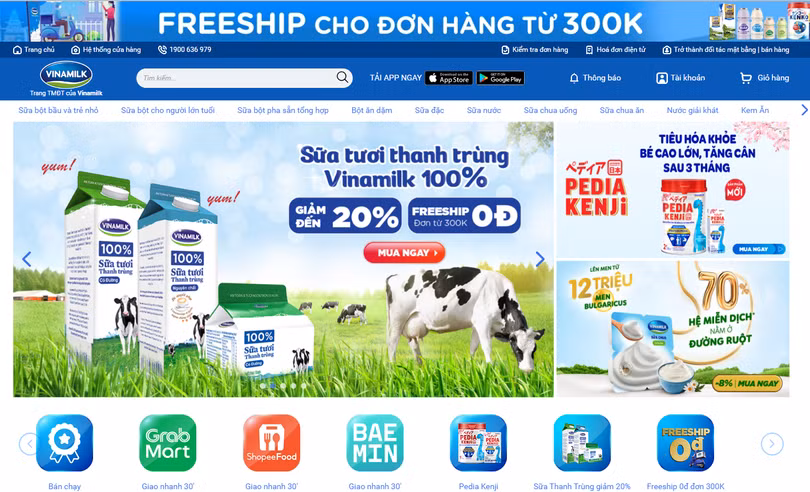 Vinamilk là thương hiệu sữa được người tiêu dùng chọn mua nhiều nhất