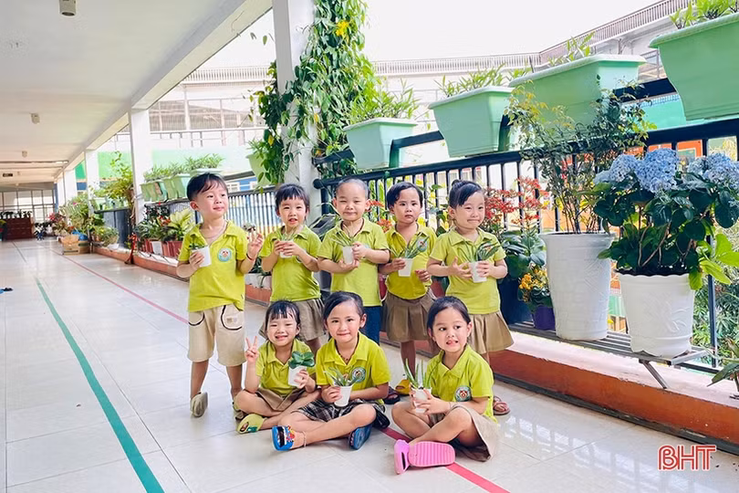 Giờ Trái đất của các bé mầm non Trí Đức: Hành động nhỏ - ý nghĩa lớn”