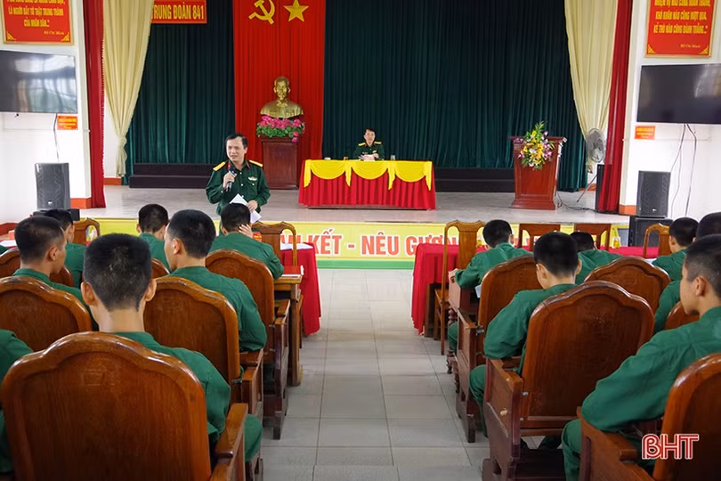 Nắm bắt tâm tư, nguyện vọng của chiến sĩ mới tại Trung đoàn 841