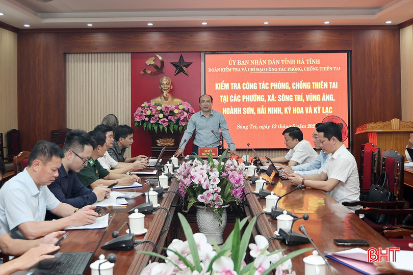 Đoàn làm việc với các địa phương về phương án phòng, chống thiên tai năm 2026.