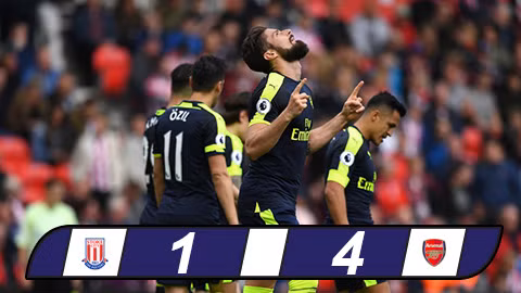 dai thang stoke arsenal tiep tuc nuoi mong top 4
