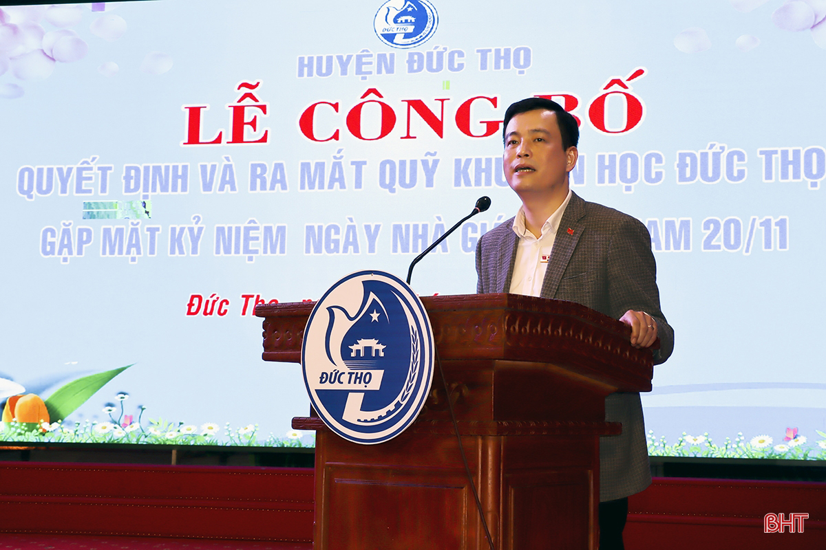 Hơn 5,3 tỷ đồng ủng hộ Quỹ Khuyến học huyện Đức Thọ