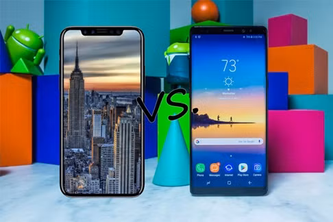 iPhone X và Galaxy Note8 không còn giống iPhone/Galaxy của nhiều năm trước. sao chep iphone canh bac ty do cua samsung