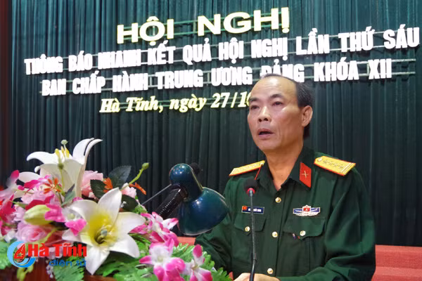 dang uy quan su tinh thong bao nhanh ket qua hoi nghi trung uong 6