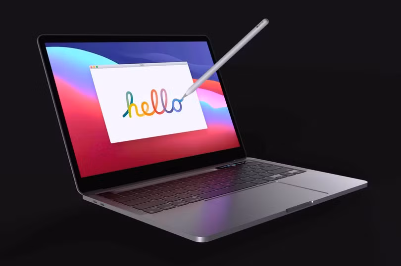 Lộ diện mô hình MacBook Pro với khay chứa bút cảm ứng