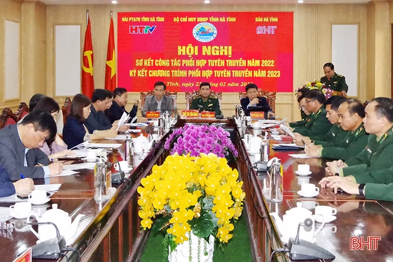 Tăng cường phối hợp tuyên truyền nhiệm vụ bảo vệ biên giới trên Báo Hà Tĩnh và Đài PT-TH tỉnh