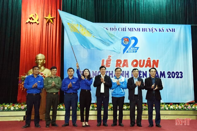 Sôi nổi ra quân Tháng Thanh niên 2023 tại Hà Tĩnh 