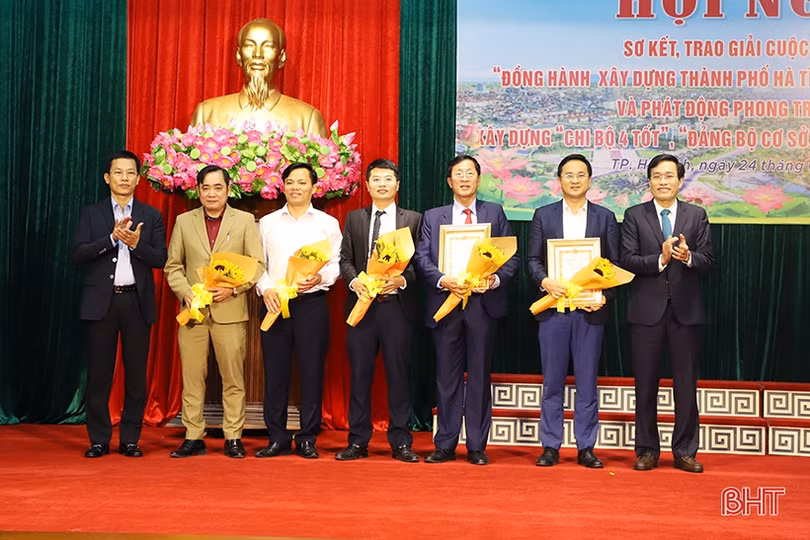 21 đề tài, ý tưởng đạt giải Cuộc vận động xây dựng TP Hà Tĩnh giàu mạnh, văn minh