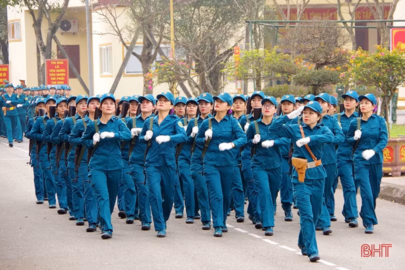 Bộ CHQS tỉnh Hà Tĩnh sơ duyệt các nội dung lễ ra quân huấn luyện năm 2023