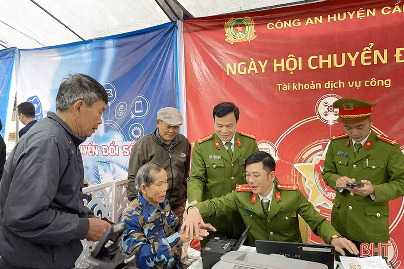 Xã đầu tiên của huyện Cẩm Xuyên tổ chức ngày hội chuyển đổi số năm 2023