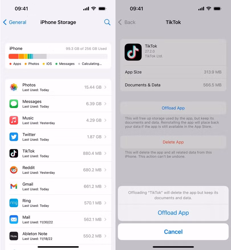 Làm gì khi iPhone đầy bộ nhớ?