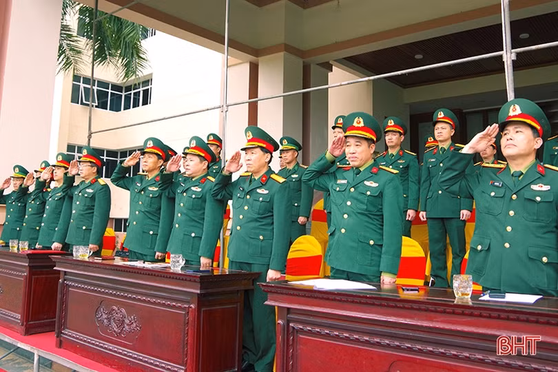 Bộ CHQS tỉnh Hà Tĩnh sơ duyệt các nội dung lễ ra quân huấn luyện năm 2023