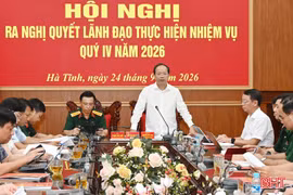 Đảng ủy Quân sự Hà Tĩnh ra nghị quyết lãnh đạo thực hiện nhiệm vụ quý IV