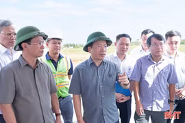 Bí thư Tỉnh ủy Hà Tĩnh kiểm tra tiến độ các dự án trọng điểm