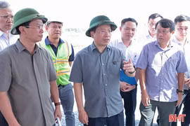 Bí thư Tỉnh ủy Hà Tĩnh kiểm tra tiến độ thực hiện các dự án 