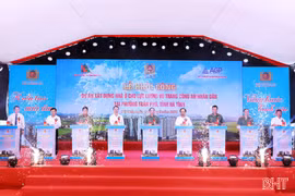 Khởi công xây dựng nhà ở cho cán bộ, chiến sĩ Công an nhân dân tại Hà Tĩnh