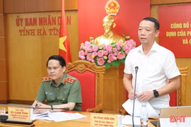 Công bố quyết định thanh tra việc quản lý, sử dụng vũ khí, vật liệu nổ tại Hà Tĩnh