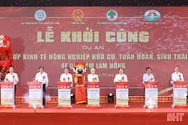 Khởi công Tổ hợp kinh tế nông nghiệp hữu cơ, tuần hoàn, sinh thái 4F Quế Lâm Lam Hồng 