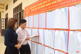 Hà Tĩnh công bố danh sách 58 người trúng cử đại biểu HĐND tỉnh