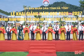 Toàn cảnh Lễ khánh thành 2 trường học vùng biên Hà Tĩnh và khai giảng năm học mới