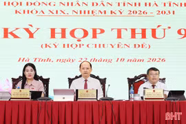 Kỳ họp thứ 9, HĐND tỉnh Hà Tĩnh thông qua 4 nghị quyết chuyên đề
