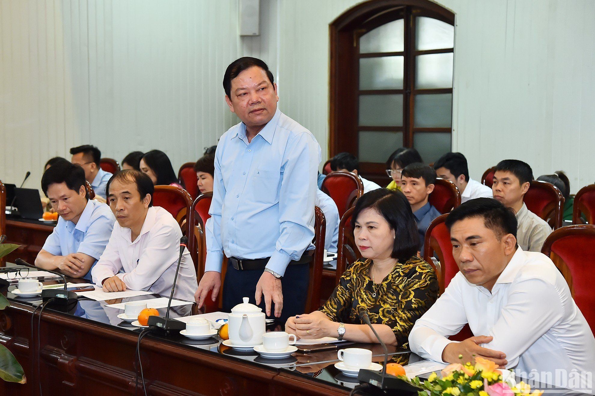 PGS,TS Trần Minh Trưởng phát biểu tại tọa đàm. (Ảnh: THỦY NGUYÊN) Thúc đẩy phong trào “Nói và Làm” trong giai đoạn mới