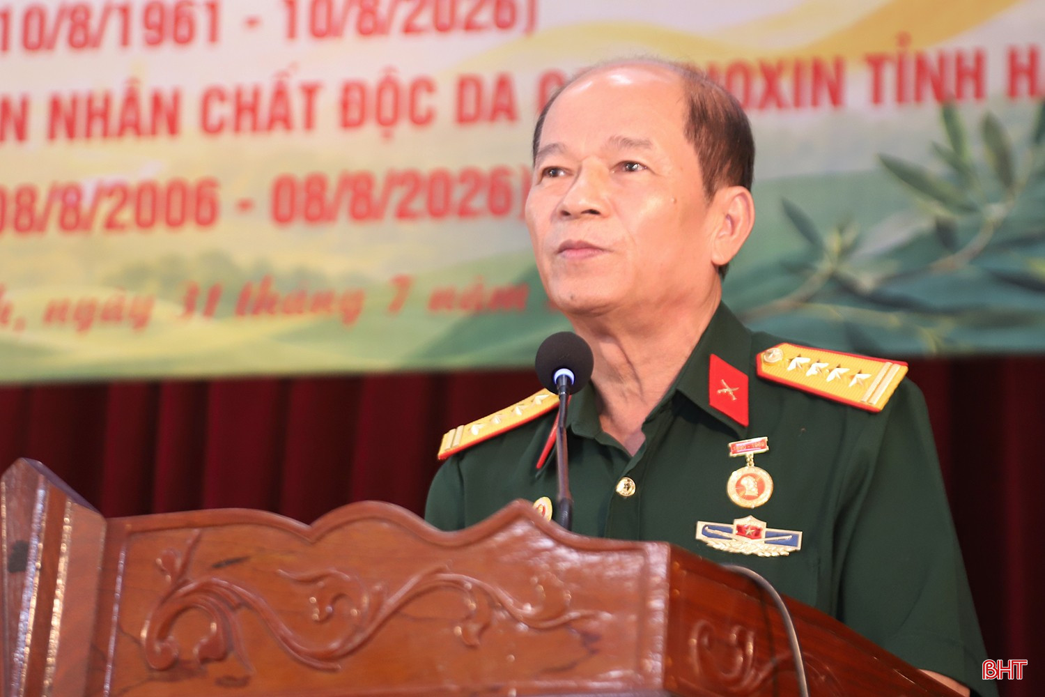 Chủ tịch Hội Nạn nhân chất độc da cam/Dioxin tỉnh Hà Tĩnh Nguyễn Minh Nguyên chia sẻ những khó khăn trong quá trình hoạt động.