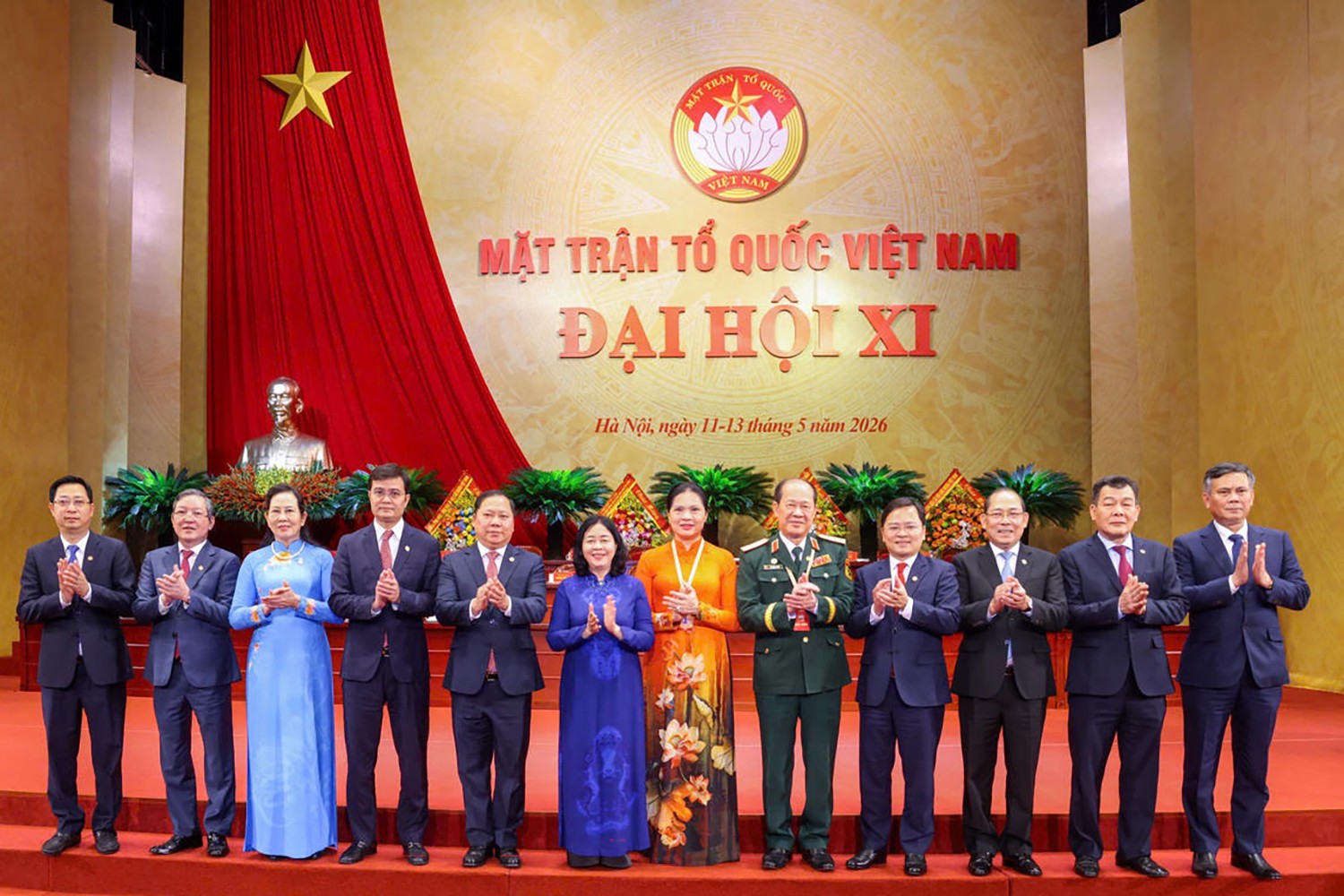 Ban Thường trực Ủy ban Trung ương MTTQ Việt Nam khóa XI nhiệm kỳ 2026 - 2031. Ảnh: Báo Đại Đoàn Kết.