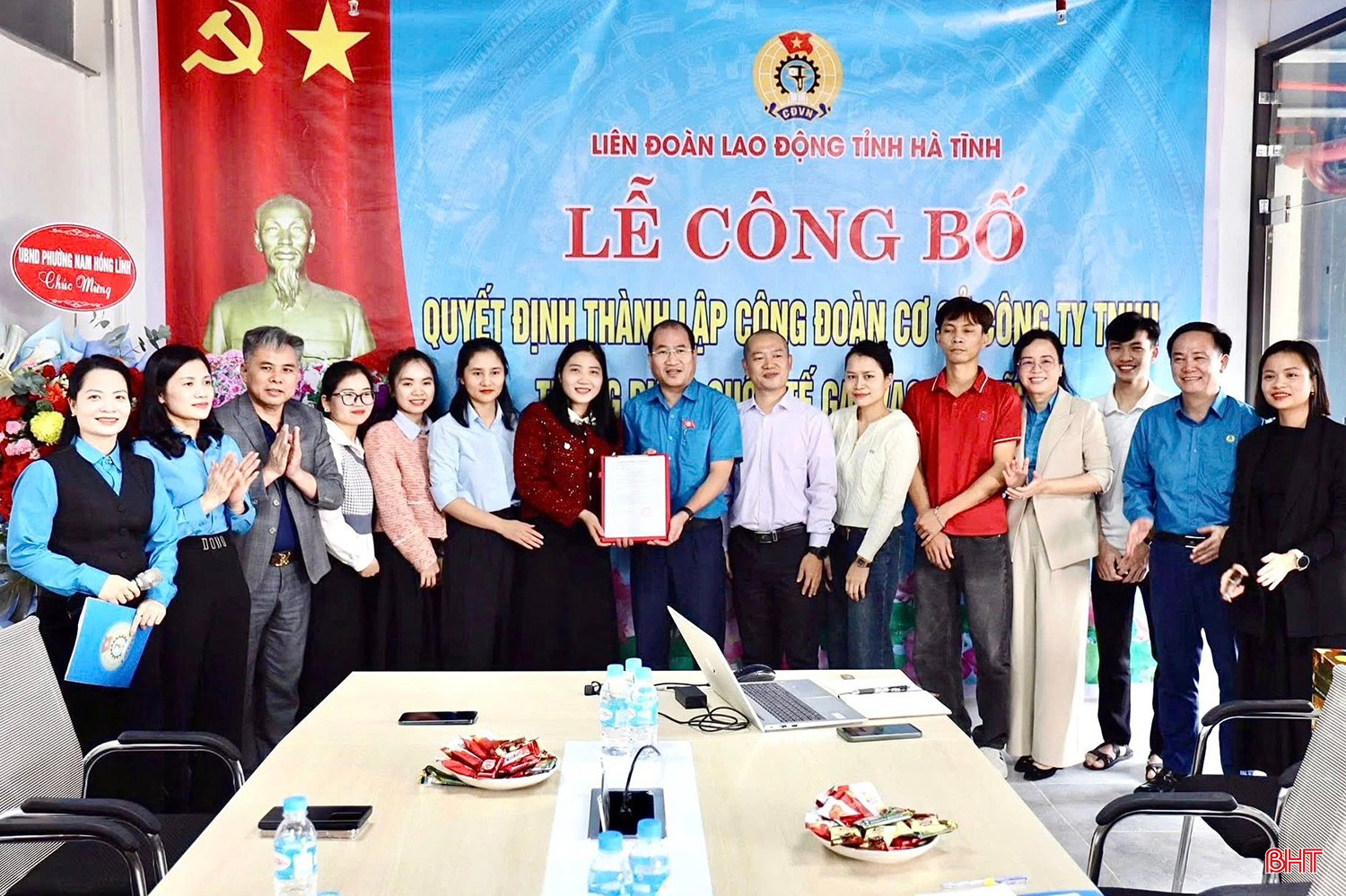 Công đoàn cơ sở Công ty TNHH Trang phục quốc tế Gaiwach Hà Tĩnh được thành lập vào tháng 12/2025.
