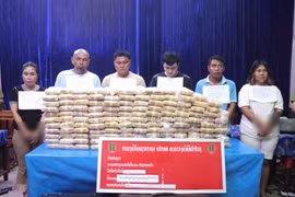 Lào triệt phá vụ vận chuyển 800.000 viên ma túy tổng hợp ở tỉnh giáp Hà Tĩnh