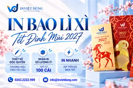 In Việt Dũng và giải pháp bao lì xì mang dấu ấn riêng cho doanh nghiệp