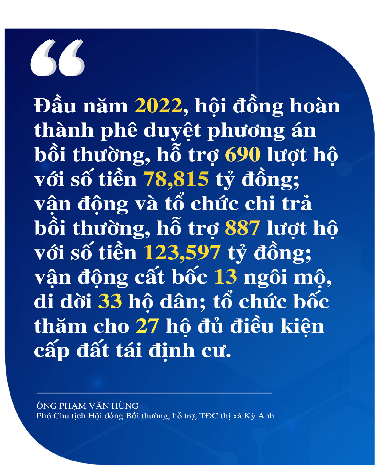 Giải phóng mặt bằng Khu kinh tế Vũng Áng - khi cả hệ thống chính trị vào cuộc (bài 2): Tập trung xử lý tồn đọng, tạo đà khởi động dự án mới ảnh 13 Giải phóng mặt bằng Khu kinh tế Vũng Áng - khi cả hệ thống chính trị vào cuộc (bài 2): Tập trung xử lý tồn đọng, tạo đà khởi động dự án mới