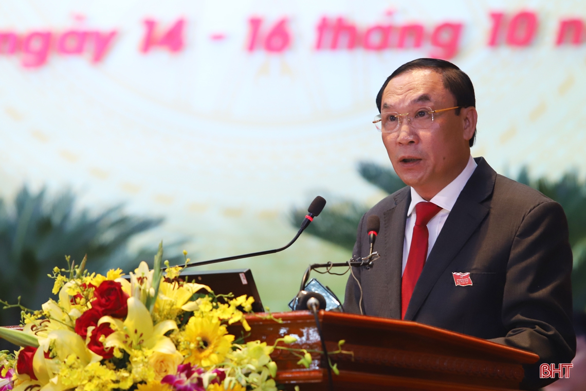 Hoàn thành phiên khai mạc Đại hội Đại biểu Đảng bộ tỉnh Hà Tĩnh lần thứ XIX