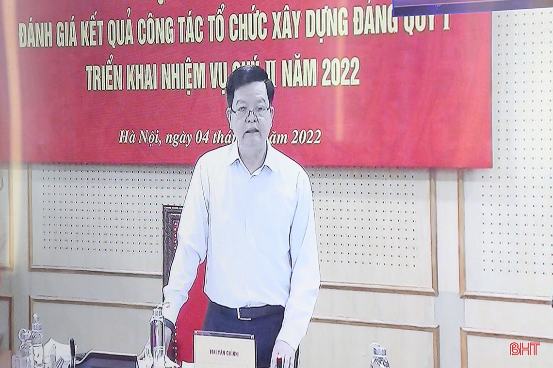 Hà Tĩnh bám sát các nhiệm vụ công tác tổ chức xây dựng Đảng