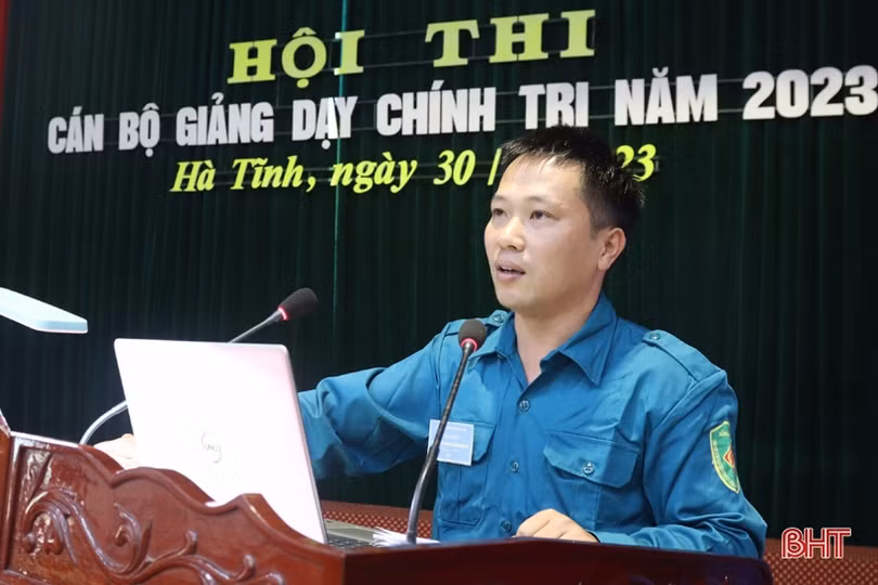 40 thí sinh trong quân đội tranh tài giảng dạy chính trị 
