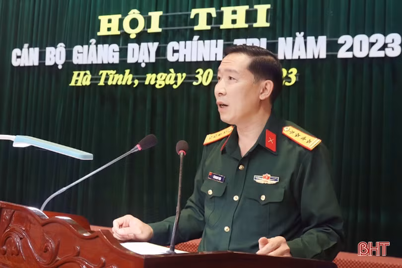 40 thí sinh trong quân đội tranh tài giảng dạy chính trị 